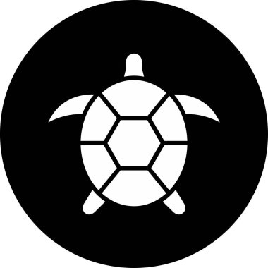 Kaplumbağa. Web simgesi basit illüstrasyon