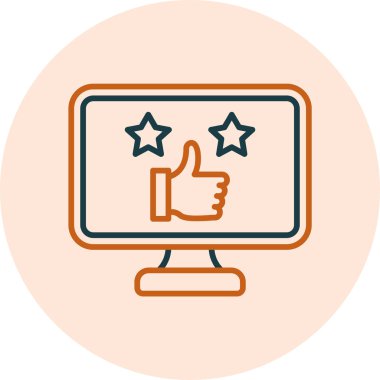 good review web icon vector illustration
