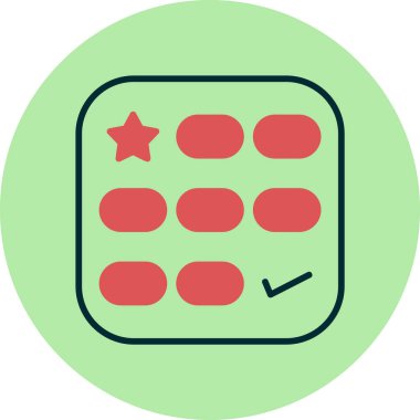 Karşılaştırmalı. Web simgesi basit illüstrasyon