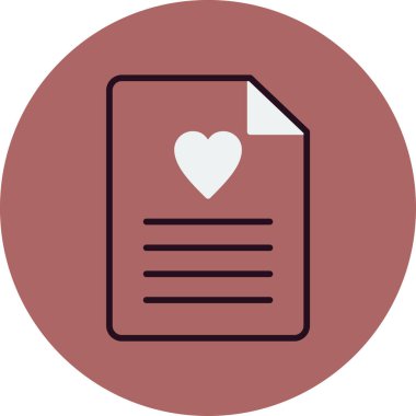 Dilek listesi. Web simgesi basit tasarım