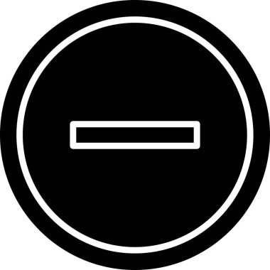 Eksi işareti simge vektör çizim