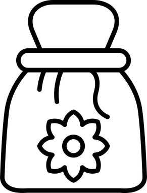 Çuval. Web simgesi basit illüstrasyon