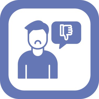 Hoşlanmamak, başparmak simgesi, vektör illüstrasyonu