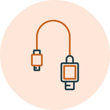 usb simgesi işaret vektör illüstrasyonu