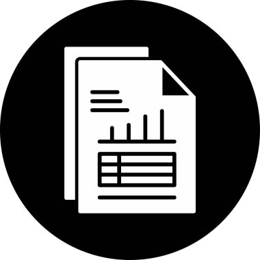 veri raporu simge vektör