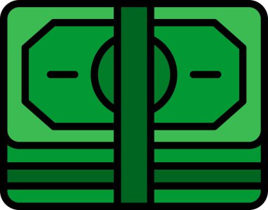 Maaş para simgesi vektör illüstrasyonu