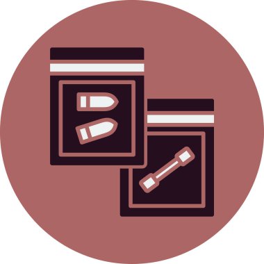 Kanıt Web simgesi vektör illüstrasyonu