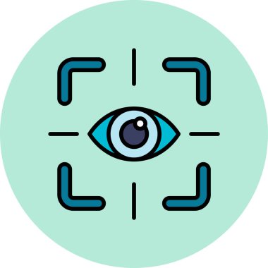 göz testi simge vektör çizim