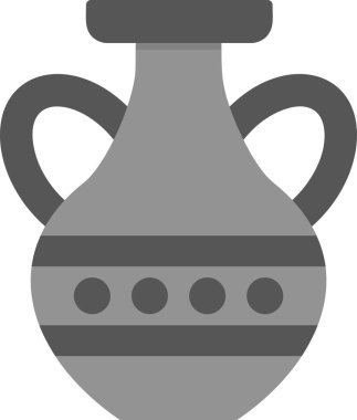 Vazo. Web simgesi basit illüstrasyon