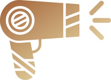 saç kurutma web simgesi vektör illüstrasyonu