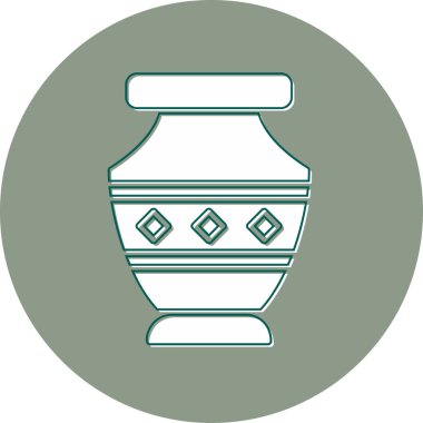 Vazo. Web simgesi basit illüstrasyon