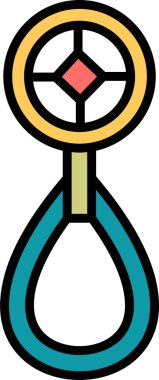 Küpe ağ simgesi vektör illüstrasyonu