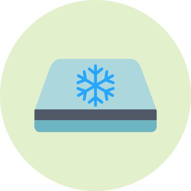 Hava serin. Web simgesi vektör illüstrasyonu