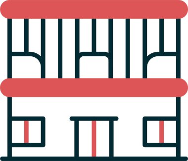 Çubuk İnşa Simgesi, Beyaz Arkaplanda Vektör İllüstrasyonu 