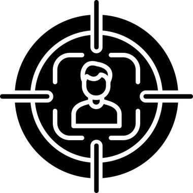 hedef simge, vektör illüstrasyonu basit tasarım