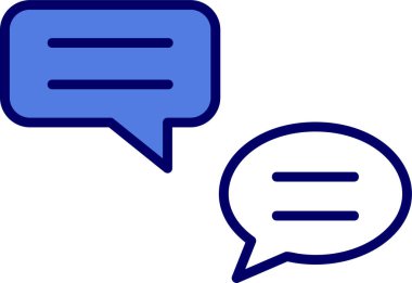 Konuşma baloncukları, iletiler, vektör illüstrasyonu