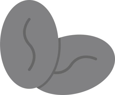 kahve çekirdeği ikonu vektör illüstrasyonu