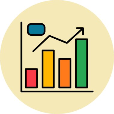 grafik grafik simgesi, vektör çizim  