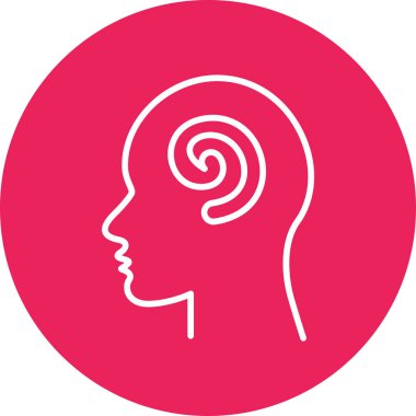 Hipnoz. Web simgesi vektör illüstrasyonu