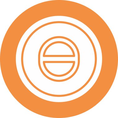 Teta. Web simgesi basit illüstrasyon