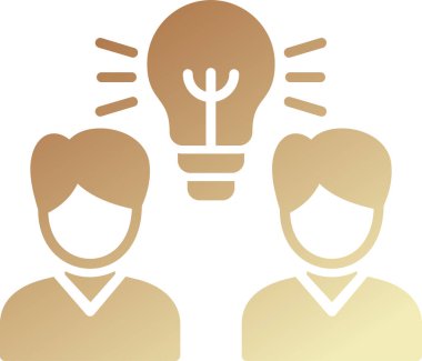 Beyin fırtınası. Web simgesi basit tasarım