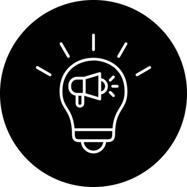 Pazarlama simgesinin özet vektör çizimi