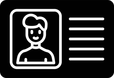 Ehliyet kartı vektör çizimi