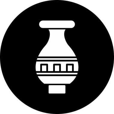 Vazo. Web simgesi basit illüstrasyon