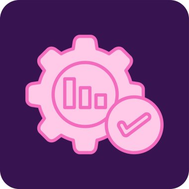 Optimizasyon simgesi, vektör illüstrasyonu basit tasarım