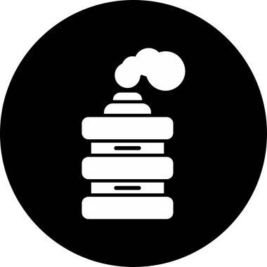 Gözyaşartıcı Gaz web simgesi vektör çizimi