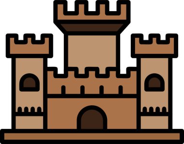 kale ikonu vektör illüstrasyonu 