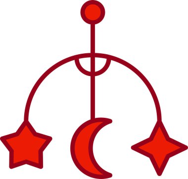 Beşik Oyuncak simgesi, vektör illüstrasyonu 