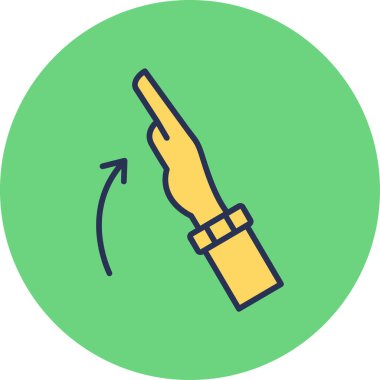 Jest yap. Web simgesi basit illüstrasyon 