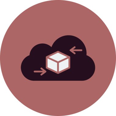 Modern bir soyut vektör biçiminde dizayn edilmiş kullanıcı veri simgesi.