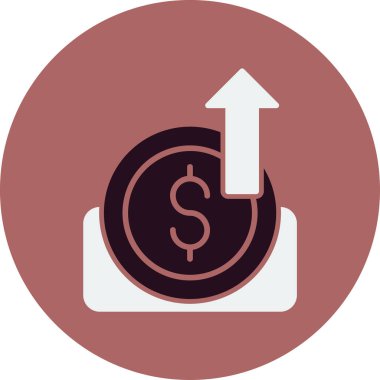 Ekonomik Kriz web simgesi vektör illüstrasyonu