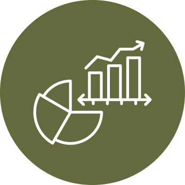 Basit iş grafik vektör simgesi