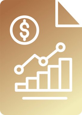 Bar çizelgesi. Dolar simgesi ve istatistiksel büyüme grafiğiyle para birimi analizi 