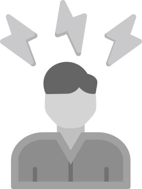 Stres web simgesi vektör illüstrasyonu