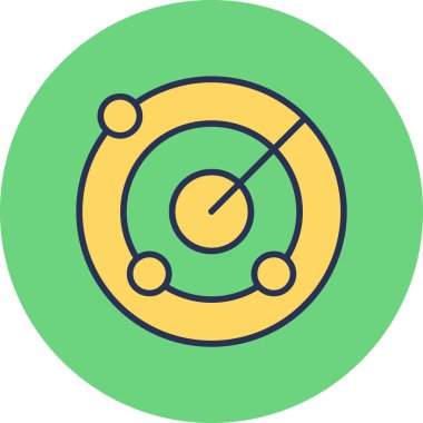 radar web simgesi vektör illüstrasyonu