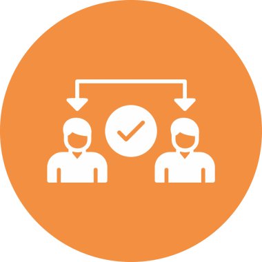 Ortaklık web simgesi vektör illüstrasyonu