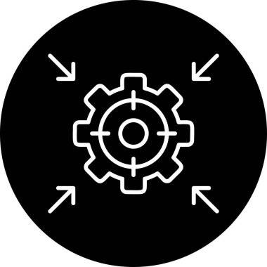 hedef simge, vektör illüstrasyonu basit tasarım