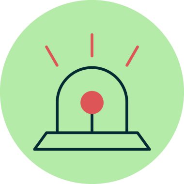 Siren sesi. Web simgesi basit illüstrasyon 