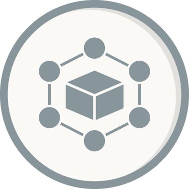 Engelleme zinciri. Web simgesi basit tasarım