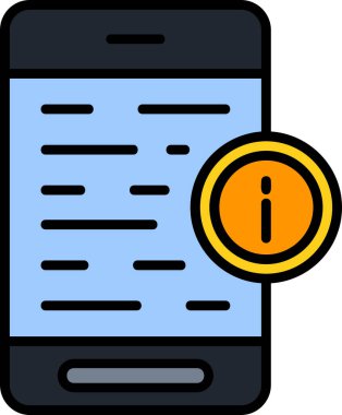 Bilgi simgesi tasarımının vektör illüstrasyonu