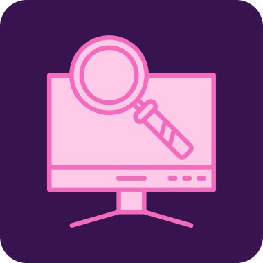 bilgisayar simgesi, vektör illüstrasyonu basit tasarım