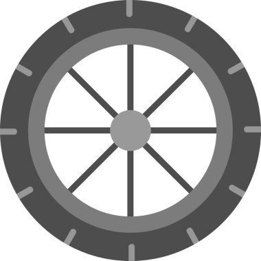 Tekerlek. Web simgesi basit illüstrasyon 