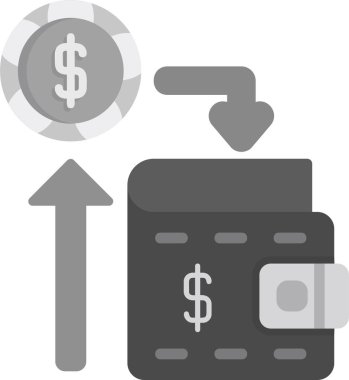  Gelir. Web simgesi basit illüstrasyon