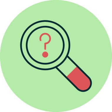 Ara. Web simgesi basit illüstrasyon 