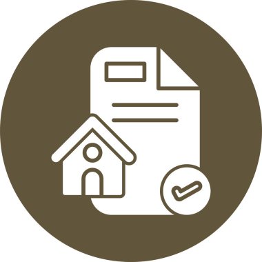 Minimalist bir dizaynda bir belge simgesinin vektör illüstrasyonu.