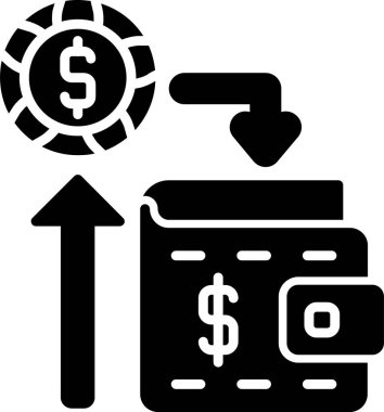  Gelir. Web simgesi basit illüstrasyon